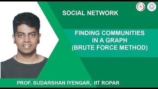Finding Communities in a graph (Brute Force Method)