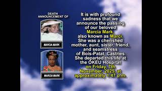 Marcia Mark ~ Short Obituary
