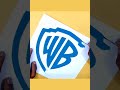 How to draw the Warner Bros logo #Shorts