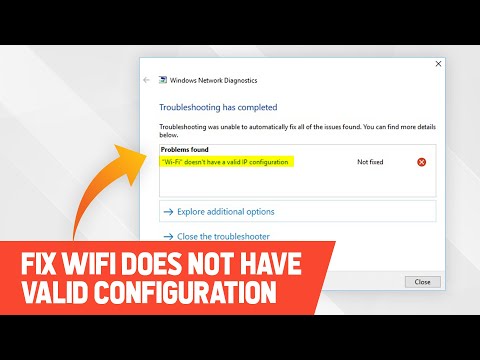 Исправление ошибки «Wi-Fi не имеет допустимой конфигурации IP» в Windows 10/11