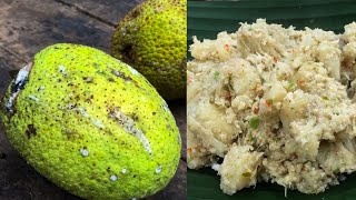 දෙල් | Breadfruit And Chili Recipe