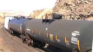 BNSF reefer train at tunnel 11.1 Crater, Washington 2007