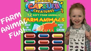 Amazing Capsule Creatures Farm Animals!