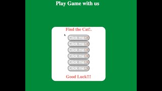 find the cat using HTML, CSS and Javascript (function, alert, document.write)