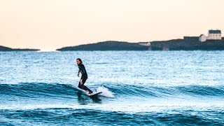 Longboard Surfing with Love Berggren in Norway