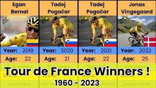 Tour de France Winners !   1960 - 2023   #letour #tdf #tdf2024