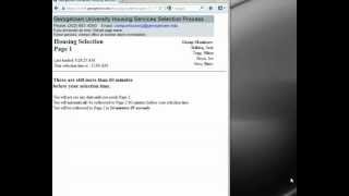 Page 1: Housing Selection System Demo