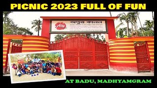 Vlog 8 | picnic 2023 full on masti fun | Apur Kanon, Badu, Madhyamgram, #jubilanthome, #viralvideo 🙏