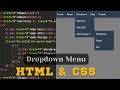 ASMR Programming - Make DropDown Menu HTML & CSS | No Talking
