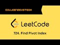 LeetCode 724. Find Pivot Index (Python)