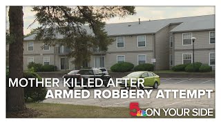 Mother killed after armed robbery attempt, gun battle outside of her home