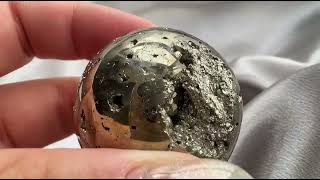 Peru Pyrite Sphere 秘魯黃鐵礦球 code 003