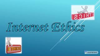 Internet Ethics