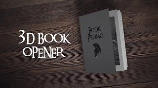 3D Book Opener After Effects Templates