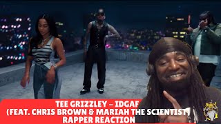 Tee Grizzley - IDGAF (feat. Chris Brown & Mariah The Scientist) [Official Video] - Rapper Reaction