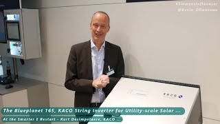 The blueplanet 165, a KACO string invertor for Utility-scale solar power plants ...