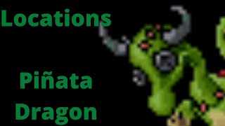 ALL locations of Piñata Dragon [TIBIA] [Anniversary Event] [Profit] [Boss] [Raid]