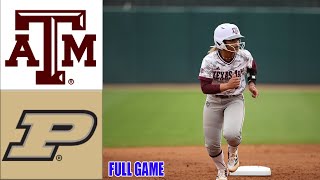 Texas A\u0026M Aggies vs. Purdue Boilermakers | FULL GAME 1-2 inning | Feb 9, 2025 | College Softball