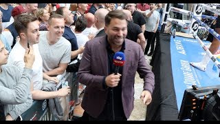 'YEAH THANKS FOR THAT!!!' - EDDIE HEARN IS BOO'D BY BRITISH FANS IN NEW YORK / JOSHUA v RUIZ