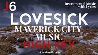 Lovesick | Maverick City Music Instrumental Music and Lyrics | High Key (Ab)