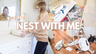 NEST WITH ME | organizing baby’s nursery, 37 weeks pregnant + nursery organization ideas