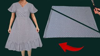 ✅🔥New💃 Two Ways to Wear a Summer Stylish Idea ✂️So Easy So Cute Dresses🔥 Cut and Sew Only 20 Minut