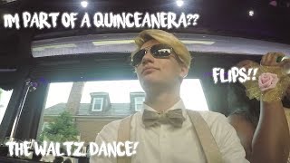 I'M PART OF A QUINCEANERA? VLOG (VICKY'S QUINCEANERA, WALTZ DANCE)