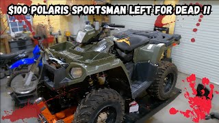 Can I save this $100 Facebook marketplace Polaris Sportsman that was left for dead???