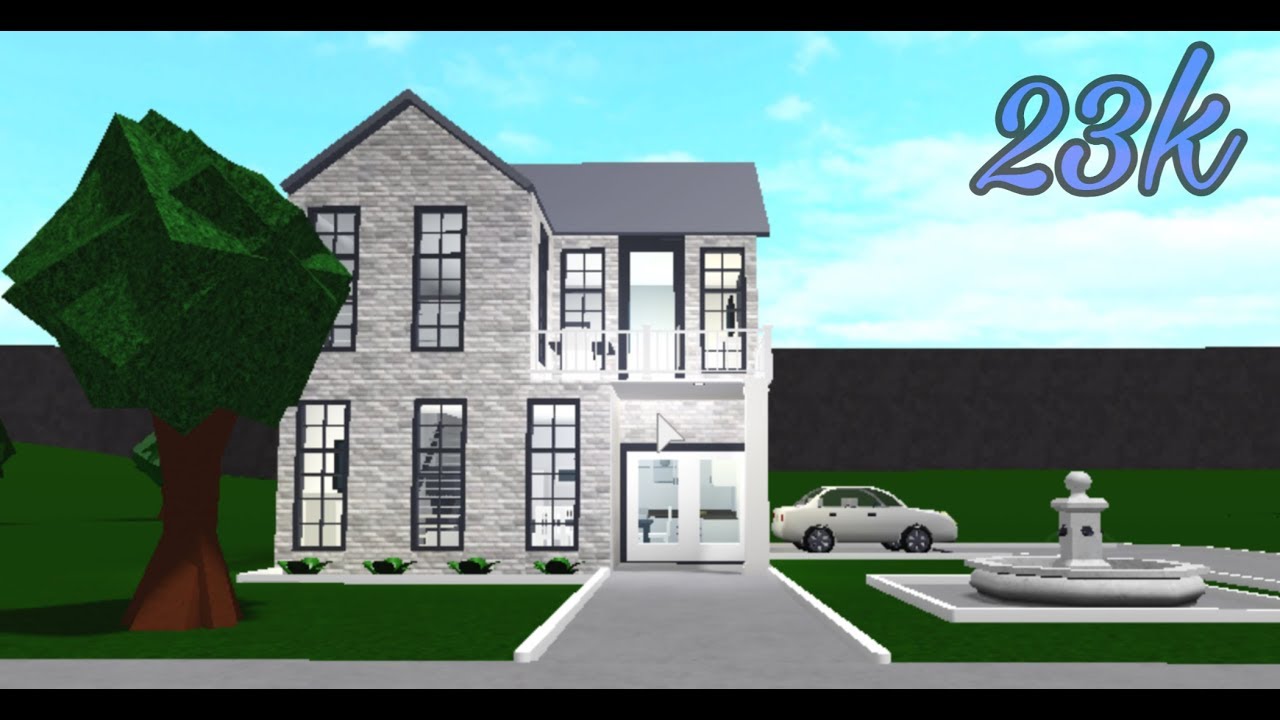 Modern House Layout 2 Story Bloxburg