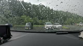 ゴープロドライブ動画 タイムプラス 鳥取県～京都府ドライブその５（ゲリラ豪雨車内待機 あやべ温泉仁王の湯にて）