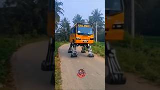 💥வளைவில் நடந்து ஓடிய பள்ளி வாகனம்🫣🚍| #ai #aivideo #automobile #hornsound #shorts #trending #bus #new