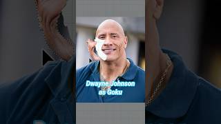 Dwayne Johnson as Goku. #memes #funny #celebrity #anime