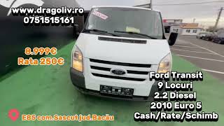 Ford Transit 9 locuri 2.2 Diesel 2010 Euro 5 Preț: 8.999€