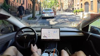 FSD Beta 10.12.2. Stress test in Brooklyn Heights - Tesla Model Y