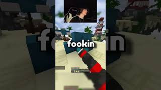 Jump Scared by Aqua in Hypixel BedWars 😟 #shorts