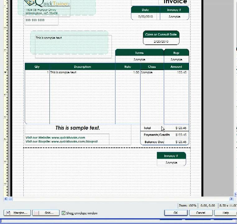 Customizing A QuickBooks Invoice Template To Include A Remittance.mp4 ...