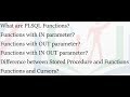 Tutorial 9: PLSQL Functions