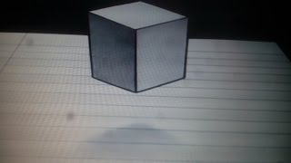 Awesome Floating Cube   3D Trick Art on Paper