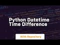 python datetime time difference