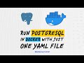 Run PostgreSQL in Docker with Just One YAML File (Super Fast Setup!)