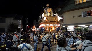 佐原の大祭2022秋　中日　西関戸区　夜の曳き廻し