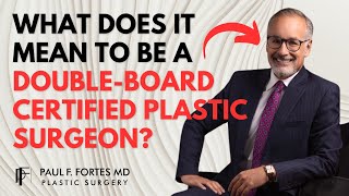 What Does it Mean to Be Double Board Certified? | Dr. Fortes Explains