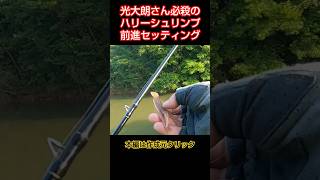 バックスライドセッティングだけどバックスライド使わないのがキモ❗️ 光大朗さん必殺の技  バス釣り 岡山 野池