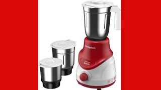 Crompton Questa Mixer Grinder Life Essential 500W Mixer Grinder 3Jars  Red \u0026 White combination