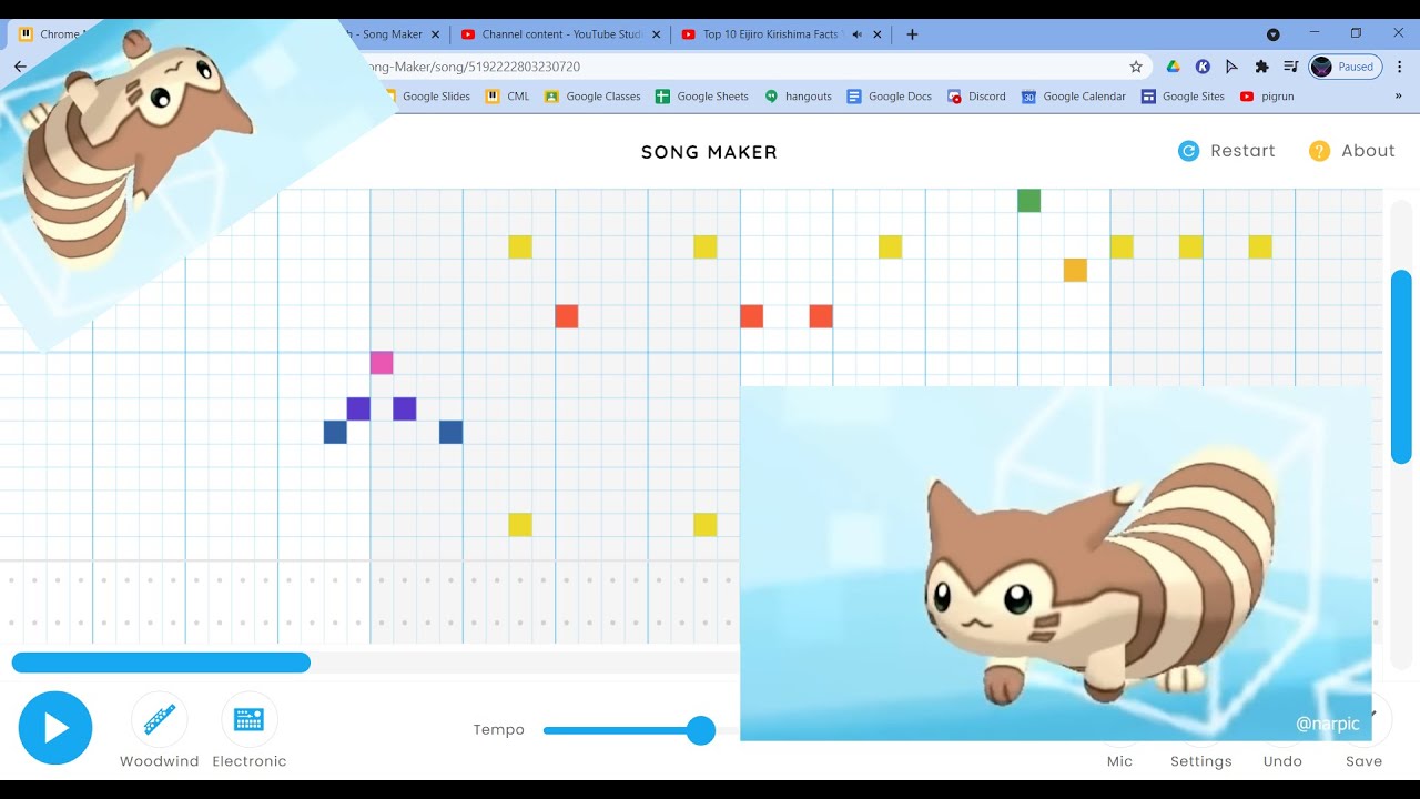 Furret Walk (Accumula Town) On Chrome Music Lab - YouTube