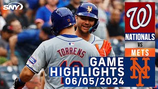 Mets vs Nationals (6/05/2024) | NY Mets Highlights | SNY