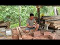 Process of importing wood into the factory and designing carpet feet | Dang Thi Mui