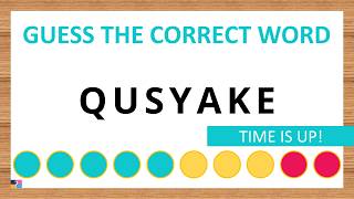 Guess the Correct Word! Unscramble in Record Time! 7 Letters | Agent Quiz