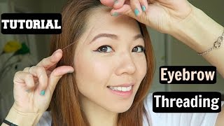 如何挽面式修眉 How to Thread Your Eyebrows | crystalforest