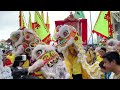 香港譚公誕2023 十多醒獅齊拜譚公、入廟出廟全過程。more than 10 lions celebrating bowing and entering tam kung temple